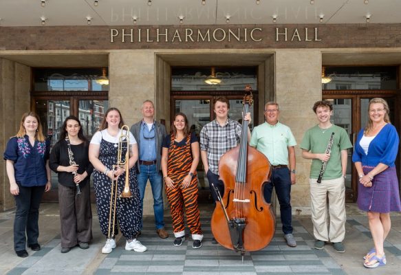 Study Grant Awardees receive the Emerging Musicians Fellowships 2023/24 with Liverpool Philharmonic